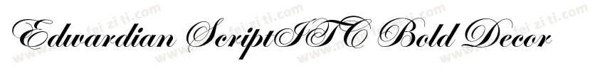 Edwardian ScriptITC Bold Decorated0字体转换